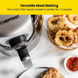 Foto 3 | Foto 3 | Air Fryer Chefman Small Compact, 2 Litros, 60 Minutos, Temporizador Negro - Venta Internacional.