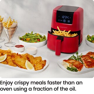 Foto 2 | Foto 2 | Air Fryer Chefman Digital Compacta 2 Litros Roja - Venta Internacional