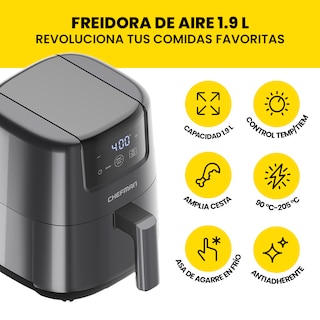 Foto 3 | Foto 3 | Minifreidora de Aire Chefman Digital de 2 Cuartos Gris