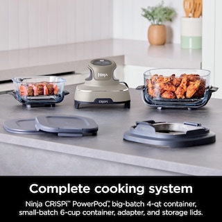 Foto 2 | Foto 2 | Freidora Ninja Crispi de Cooking System 4 Litros y 1,5 Litros Contenedores de Vidrio - Venta Internacional
