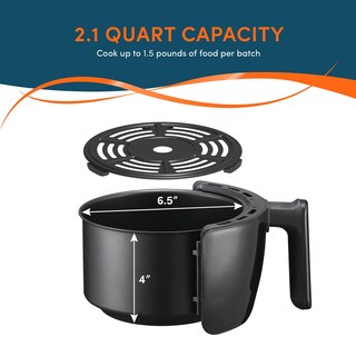 Foto 3 | Foto 3 | Freidora Eléctrica De Aire Caliente Elite Gourmet Eaf0201x 2.1l 1000w - Venta Internacional.