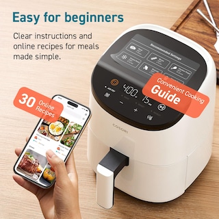 Foto 7 | Foto 7 | Air Fryer Cosori, 2.1 L, 4 En 1, Horneado Y Asado, Recalentado, Blanco, 900 W - Venta Internacional.