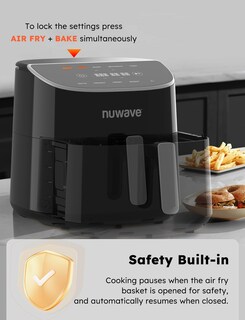 Foto 2 | Foto 2 | Pantalla Táctil Digital Air Fryer Nuwave Brio Plus De 8 Litros Sin Pfas - Venta Internacional.