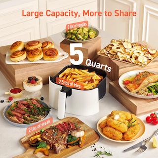 Foto 2 | Foto 2 | Freidora Cosori Air Fryer Pro Le De 5 Cuartos De Galón Con 20 Forros, Color Blanco - Venta Internacional.