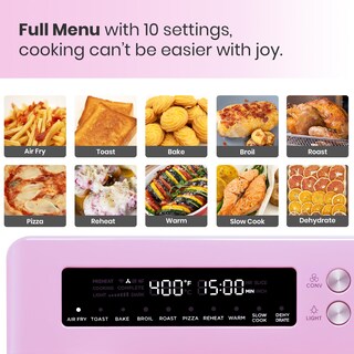 Foto 2 | Foto 2 | Horno Tostador Air Fryer Val Cucina Estilo Retro 10 en 1 Rosa - Venta Internacional