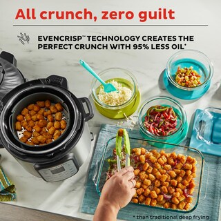 Foto 6 | Foto 6 | Freidora y Olla a Presión Eléctrica Instant Pot Duo Crisp 11 en 1, 6 Litros - Venta Internacional