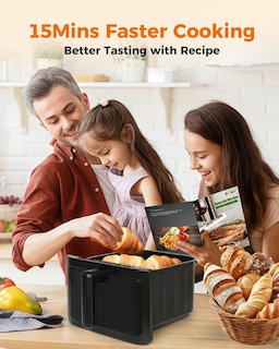 Foto 6 | Foto 6 | Air Fryer Bear 6.4 L 8 en 1 Ajustable con Libro de Cocina - Venta Internacional