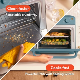 Foto 3 | Foto 3 | Horno Tostador Air Fry Bella Air Fry 7 Preset 1700 W 30 L Surf - Venta Internacional