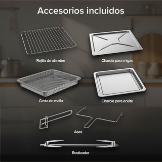 Foto 8 | Foto 8 | Freidora de Aire y Horno Tostador Convección Avera 24 L Hpf01 Gris