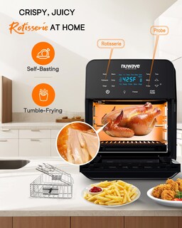 Foto 5 | Foto 5 | Kit Air Fryer, Horno Tostador Y Asador Nuwave Brio De 15,5 Cuartos De Galón - Venta Internacional.