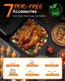 Foto 7 | Foto 7 | Kit Air Fryer, Horno Tostador Y Asador Nuwave Brio De 15,5 Cuartos De Galón - Venta Internacional.