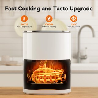 Foto 4 | Foto 4 | Freidora Air Fryer Simple Deluxe, 6,34 L, 1700 W, 12 Ajustes Preestablecidos, Color Beige - Venta Internacional.