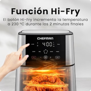 Foto 3 | Foto 3 | Chefman - Turbofry – Freidora De Aire Digital 6 Quarts | Pantalla Táctil