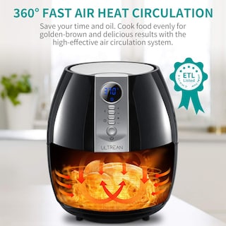Foto 2 | Foto 2 | Horno Eléctrico Air Fryer Ultrean De 4.2 L 1500 W Negro - Venta Internacional.