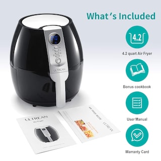 Foto 6 | Foto 6 | Horno Eléctrico Air Fryer Ultrean De 4.2 L 1500 W Negro - Venta Internacional.