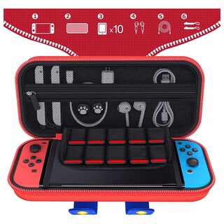 Foto 7 | Foto 7 | Estuche Viajero MandaLibre Standard Mario Compatible con Nintendo Switch