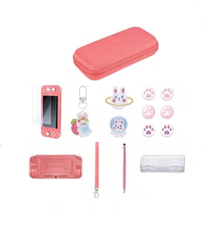 Foto 1 | Foto 1 | Kit Accesorios Con Estuche Para Nintendo Switch Lite 15 En 1 Rosa