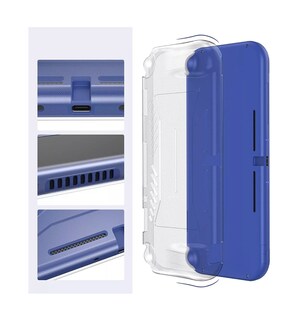 Foto 4 | Foto 4 | Kit Accesorios con Estuche para Switch Lite 15 en 1 Belug Azul Marino