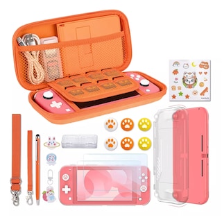 Foto 1 | Foto 1 | Kit De Accesorios Para Nintendo Switch Lite Bolsa Eo Safe Imports Esi-14452 Naranja