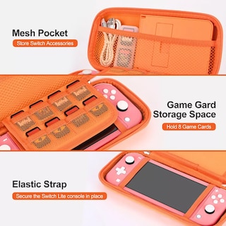 Foto 2 | Foto 2 | Kit De Accesorios Para Nintendo Switch Lite Bolsa Eo Safe Imports Esi-14452 Naranja