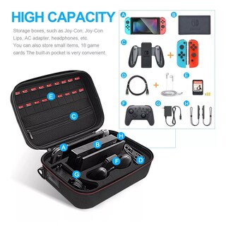 Foto 3 | Foto 3 | Estuche Funda Grande Rígido Viaje Para Nintendo Switch/oled Eo Safe Imports Esi-14445 Negro