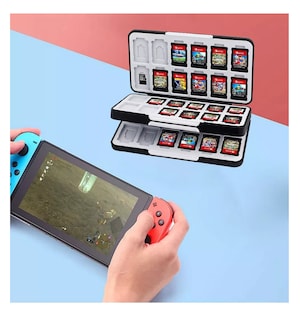 Foto 4 | Foto 4 | Juego Protector Estuche Para Nintendo Switch, Tarjeta Funda, Negro/gris