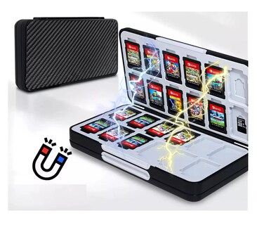 Foto 5 | Foto 5 | Juego Protector Estuche Para Nintendo Switch, Tarjeta Funda, Negro/gris