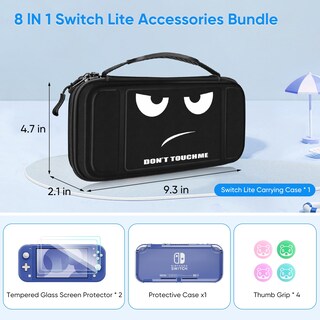 Foto 2 | Foto 2 | Paquete De Accesorios Switch Lite Fintie Case Con Funda 8 En 1 - Venta Internacional.