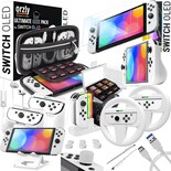 Kit De Accesorios Nintendo Switch Oled Orzly Ice White - Venta Internacional.