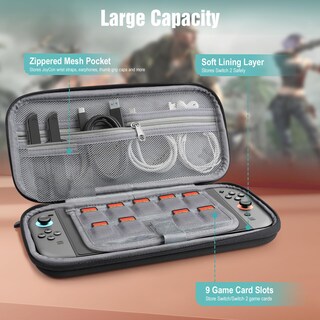 Foto 3 | Foto 3 | Kit De Accesorios Timovo Para Nintendo Switch 2 - Negro - Venta Internacional.