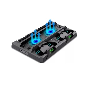 Foto 1 | Foto 1 | Base Vertical Enfriadora Cargador Controles Ps4 Slim Y Pro Eo Safe Imports Esi-14261 Negro
