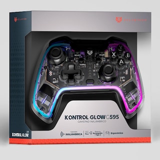 Foto 6 | Foto 6 | Gamepad Balam Rush Kontrol Glow G595 RGB Inalámbrico PC Android Ps3 Ps4 Br-936910 color Negro