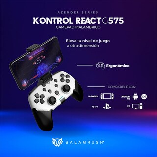 Foto 3 | Foto 3 | Gamepad Balam Rush Kontrol React G575 Inalámbrico PC Android Ps3 Ps4 Br-936927 color Blanco