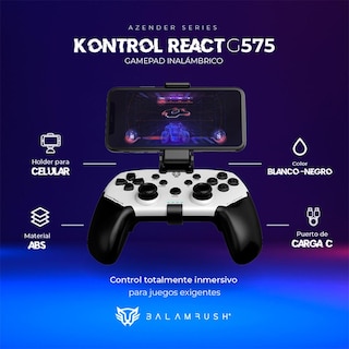 Foto 5 | Foto 5 | Gamepad Balam Rush Kontrol React G575 Inalámbrico PC Android Ps3 Ps4 Br-936927 color Blanco
