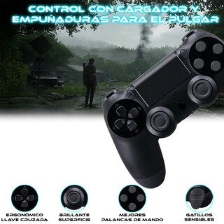 Foto 5 | Foto 5 | Control Inalámbrico Compatible con Ps4 Store Cline Negro