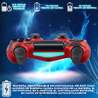 Foto 2 | Foto 2 | Control Inalámbrico para Ps4 Store Cline Camuflaje Rojo