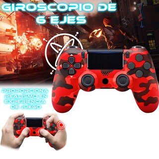 Foto 4 | Foto 4 | Control Inalámbrico para Ps4 Store Cline Camuflaje Rojo