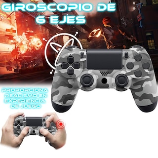 Foto 4 | Foto 4 | Control Inalámbrico para Ps4 Store Cline Camuflaje Gris