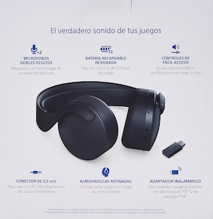 Foto 2 | Foto 2 | Audífonos Gamer Pulse 3d Playstation Midnight Black color Negro