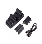 Carga Y Juega Base Cargadora Doble para Controles Xbox Negro