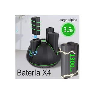 Foto 3 | Foto 3 | Cargador Para Xbox One Y Xbox Series Con 4 Baterías Eo Safe Imports Esi-15085 Negro