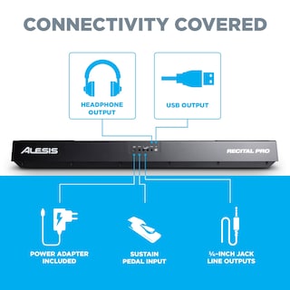 Foto 4 | Foto 4 | Piano Digital Alesis Recital Pro De 88 Teclas Con Teclas Ponderadas - Venta Internacional.