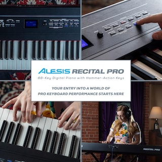 Foto 6 | Foto 6 | Piano Digital Alesis Recital Pro De 88 Teclas Con Teclas Ponderadas - Venta Internacional.