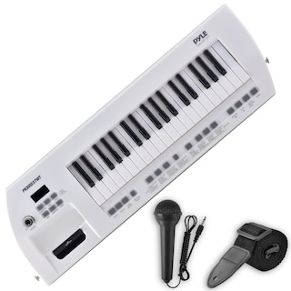 Foto 1 | Foto 1 | Piano Eléctrico Pyle Pkbrd37wt De 37 Teclas Con Altavoces Y Micrófono, Color Blanco - Venta Internacional.