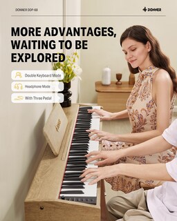 Foto 6 | Foto 6 | Piano Digital Donner Ddp-60 De 88 Teclas Con Pedal Para Principiantes - Venta Internacional.