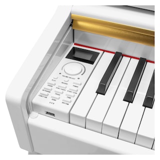 Foto 4 | Foto 4 | Piano Teclado Electrico 88 Teclas Digital 15v 3a 900 Ritmos Blanco Audiotek
