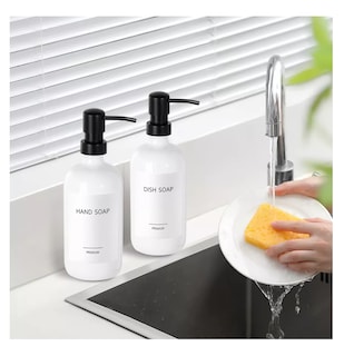 Foto 5 | Foto 5 | Dispensador De Jabon 2 Kit Vidrio Baño Accesorios Blanco