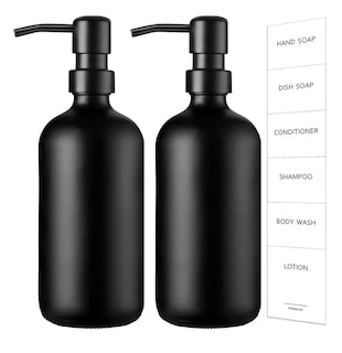 Foto 1 | Foto 1 | Dispensador De Jabon 2 Kit Vidrio Baño Accesorios Negro