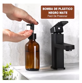 Foto 3 | Foto 3 | Dispensador De Jabon Liquido 4 Kit De Baño Y Cocina Marrón