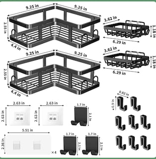 Foto 3 | Foto 3 | Organizador de Regadera Xtellar Acero Inoxidable 10 Piezas